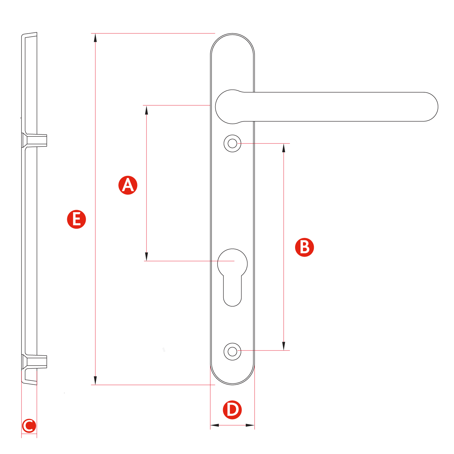 How to measure a door handle