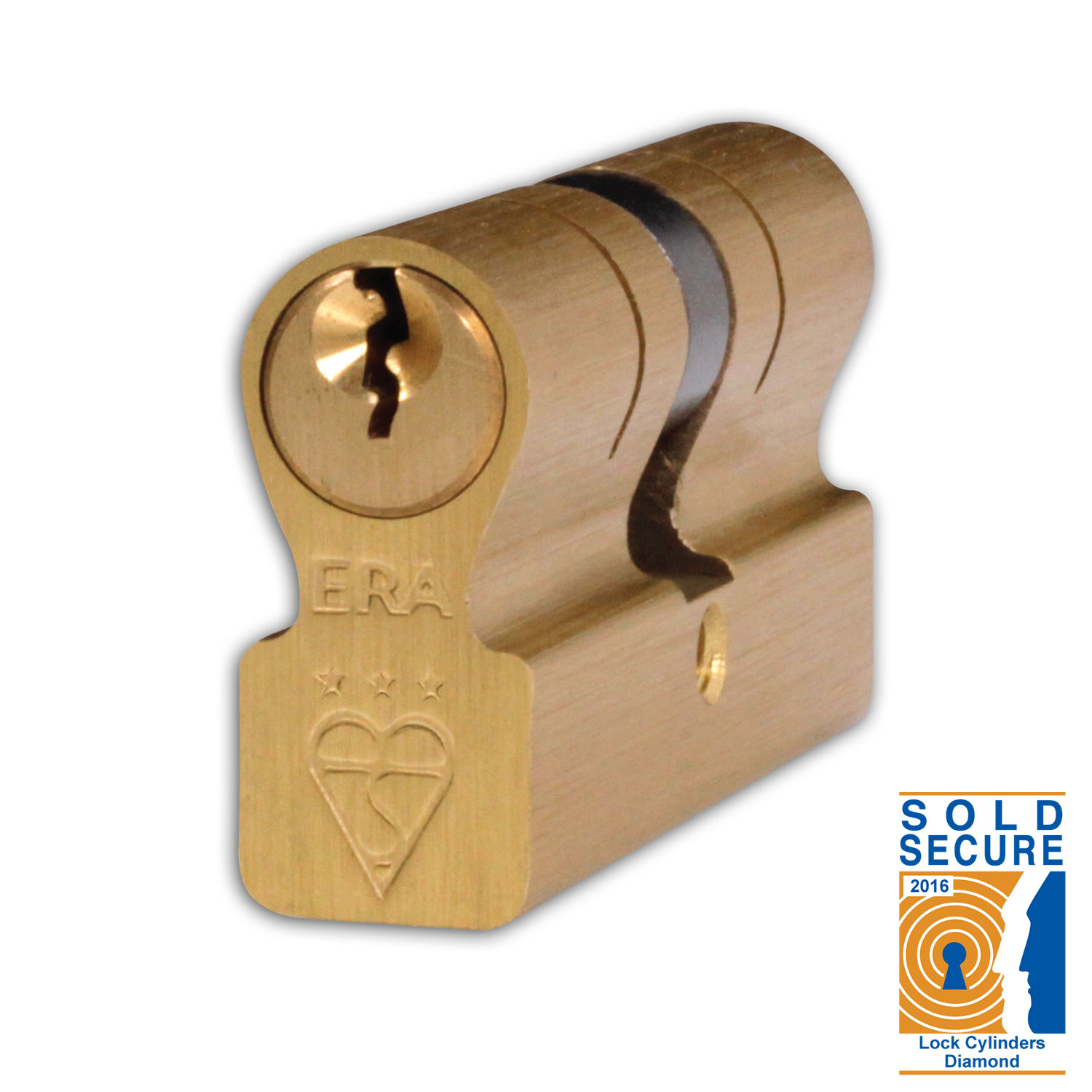 British Standard Kitemarked 6 Pin Invincible Double Door Cylinder